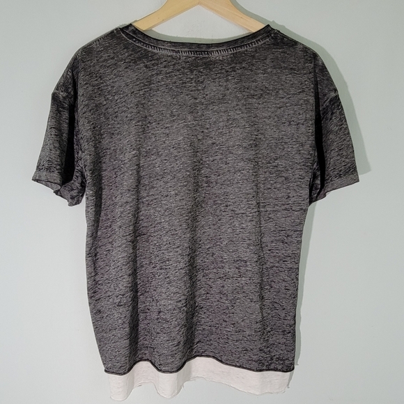 C&C California Gray Slub Cotton Casual T-Shirt Sz Small Crewneck Short Sleeve - Picture 2 of 11